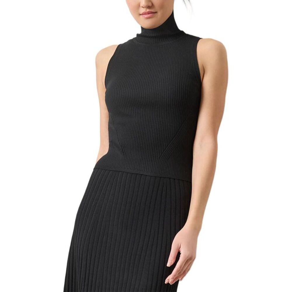 Lilla P Womens  Rib Turtleneck Shell Sweater